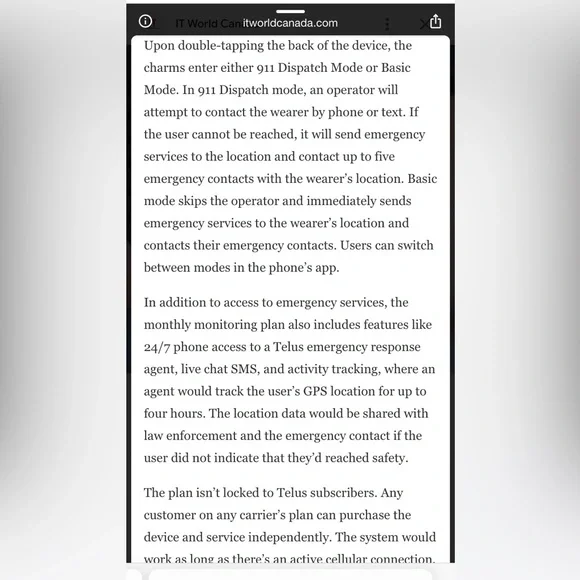 NIB Telus Invisaware Safety Keychain - Picture 7 of 12